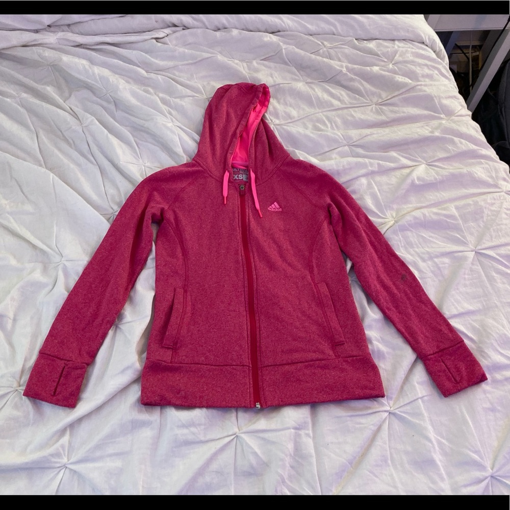 Pink Adidas sweatshirt